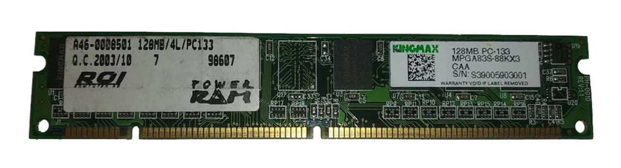 MPGA83S-88KX3 Kingmax 128MB PC133 133MHz non-ECC Unbuffered CL3 168-Pin DIMM Memory Module