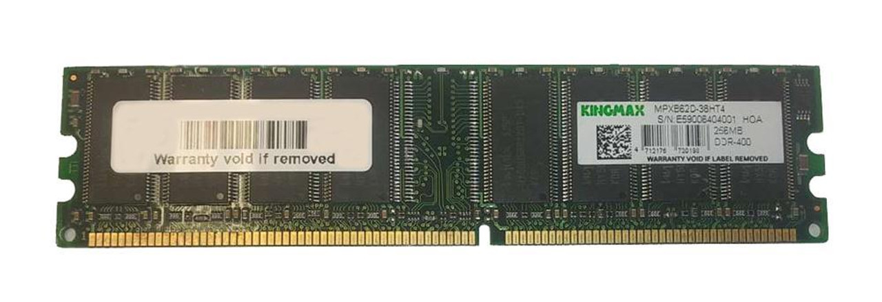 MPXB62D-38HT4 KingMax 256MB PC3200 DDR-400MHz non-ECC Unbuffered CL3 184-Pin DIMM Memory Module