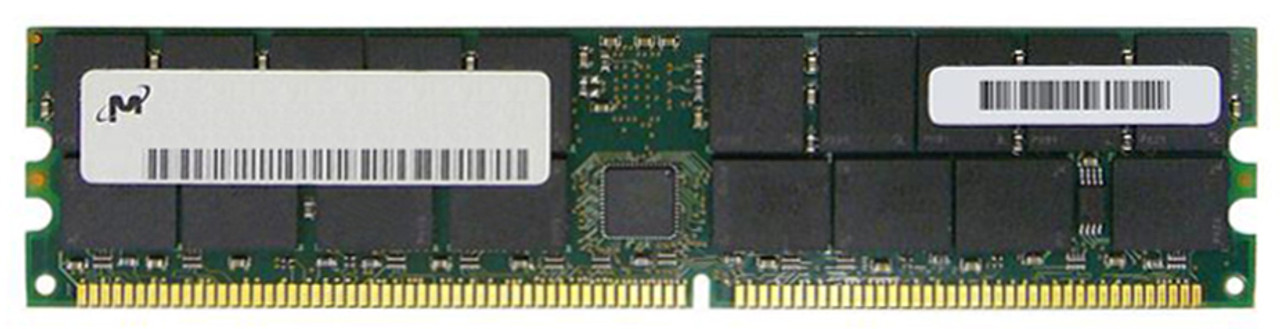 MT18VDDF6472Y-40B Micron 512MB PC3200 DDR-400MHz Registered ECC CL3 184-Pin DIMM 2.5V Single Rank Memory Module