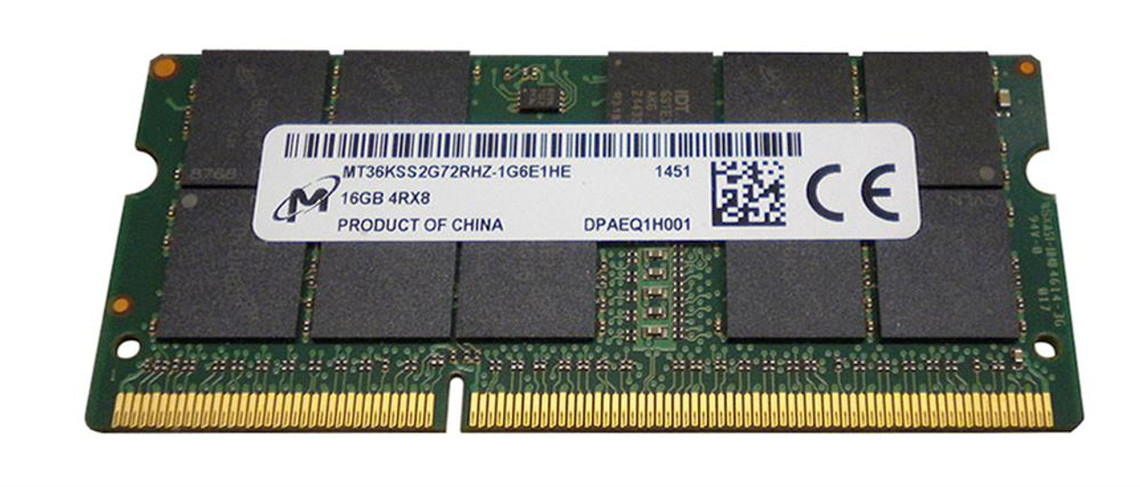 MT36KSS2G72RHZ-1G6 Micron 16GB PC3-12800 DDR3-1600MHz ECC Registered CL11  204-Pin SoDimm 1.35V