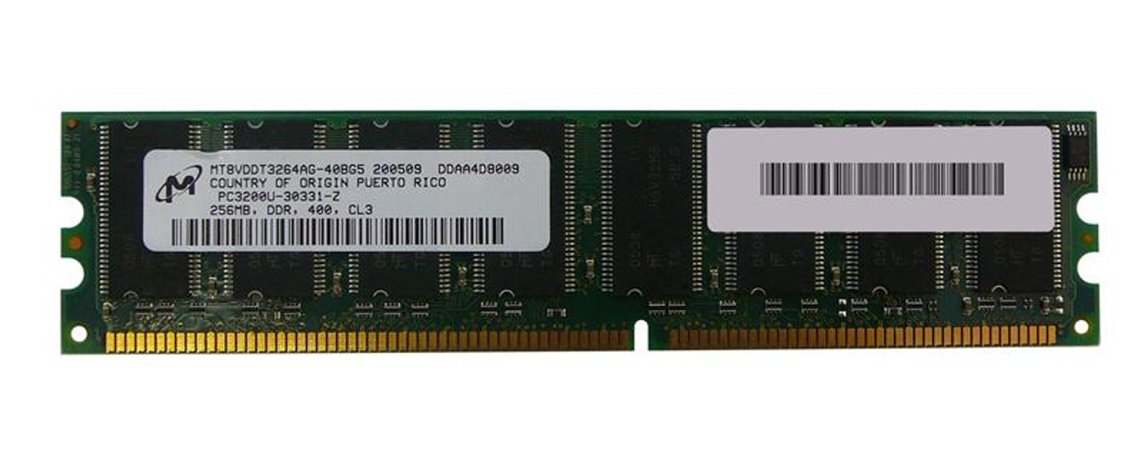 MT8VDDT3264AG-40BG5 Micron 256MB PC3200 DDR-400MHz non-ECC