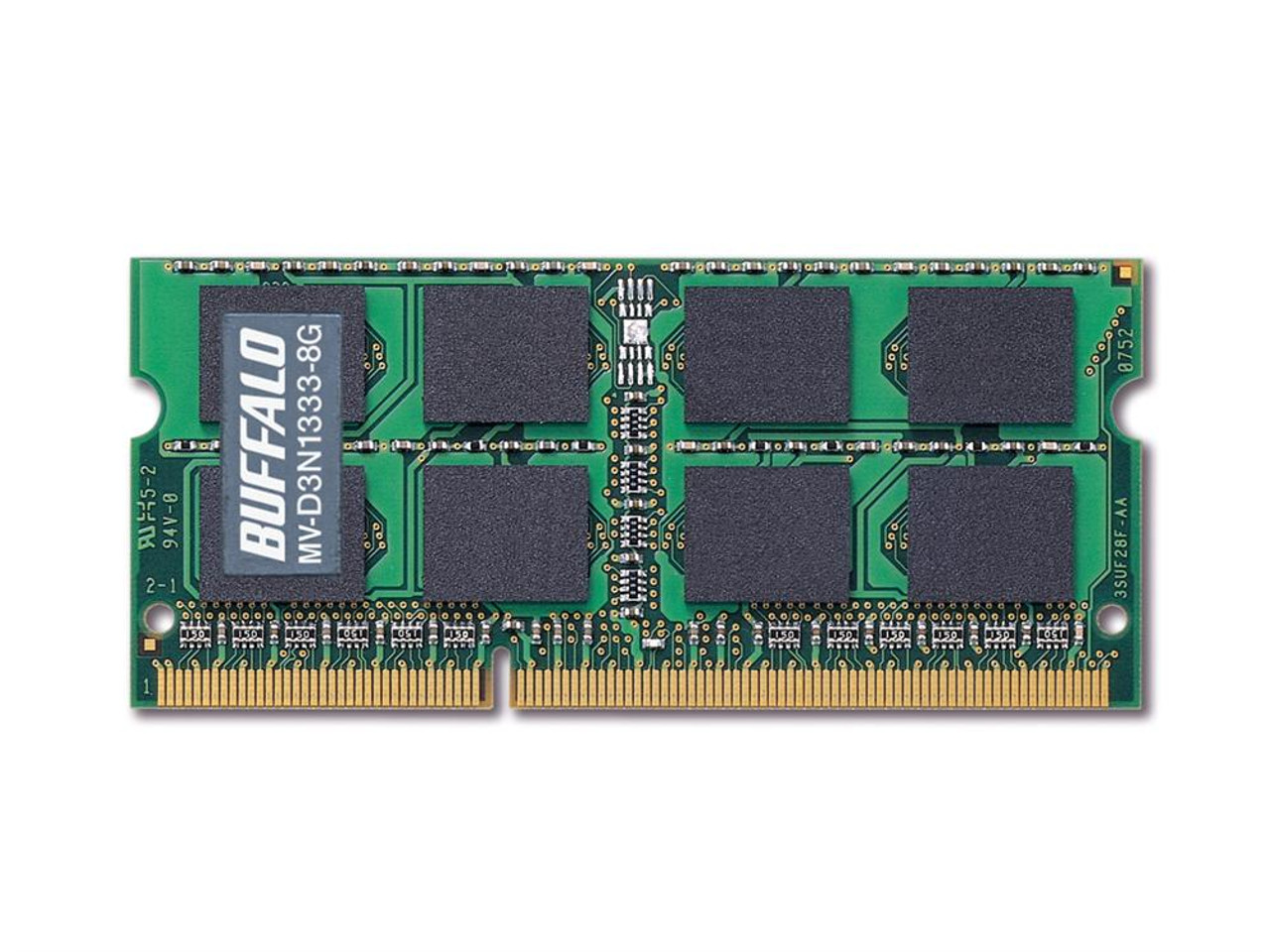 MV-D3N1333-8G Buffalo 8GB PC3-10600 DDR3-1333MHz non-ECC Unbuffered CL9 204-Pin SoDimm Dual Rank Memory Module