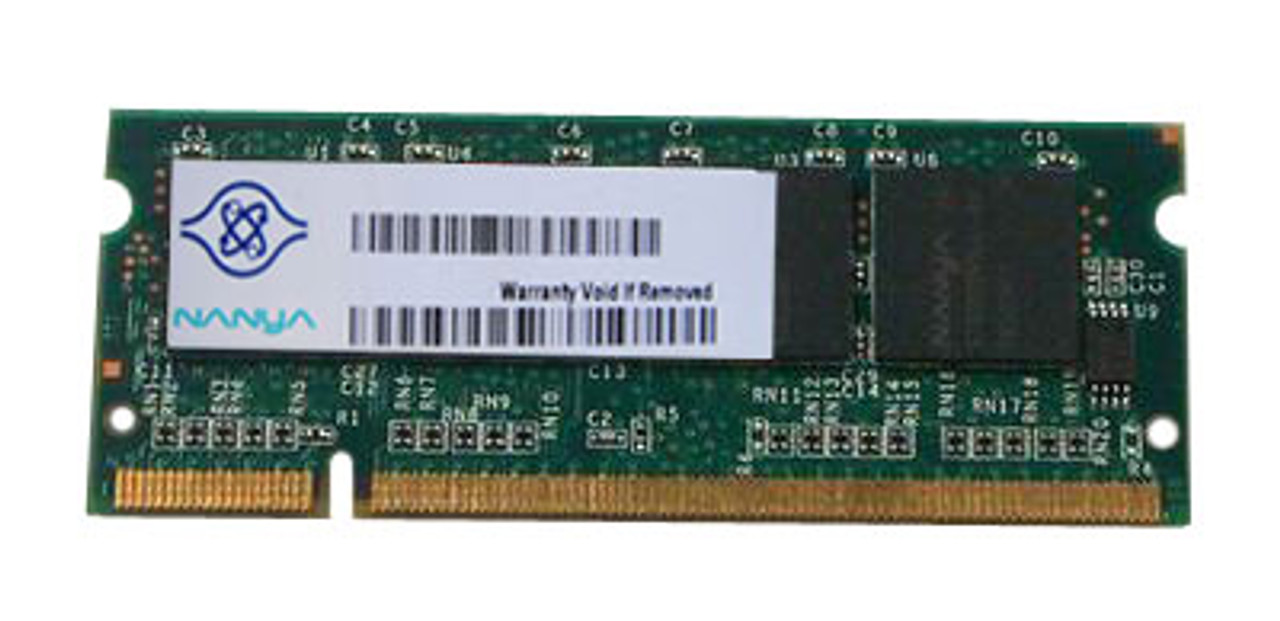 NANYA/3RD-551 Nanya 256MB PC2100 DDR-266MHz non-ECC Unbuffered CL2.5 200-Pin SoDimm Memory Module