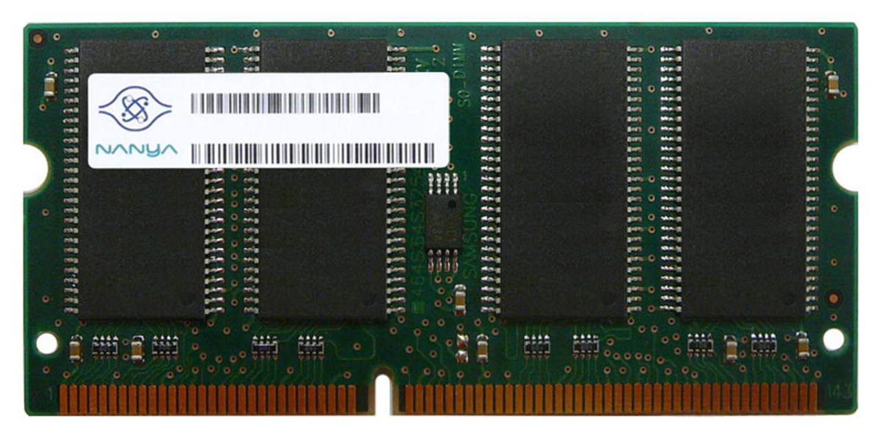 NT128S64VH4A0GM-75B Nanya 128MB PC133 133MHz non-ECC Unbuffered CL3 144-Pin SoDimm Memory Module