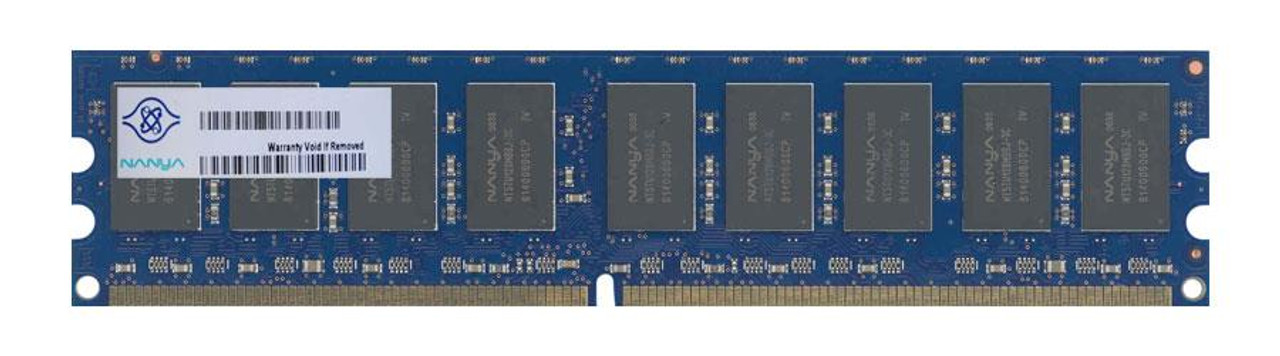 NT512TT2489A1BY-3C Nanya 512MB PC2-5300 DDR2-667MHz ECC Unbuffered CL5 240-Pin DIMM Single Rank Memory Module