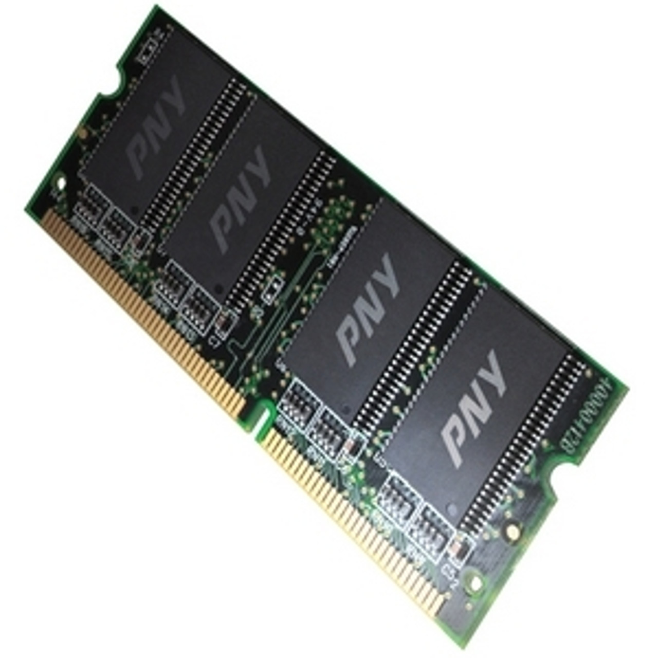 P-161554-B21 Pny 256MB PC100 100MHz non-ECC Unbuffered CL2 144-Pin SoDimm Memory Module