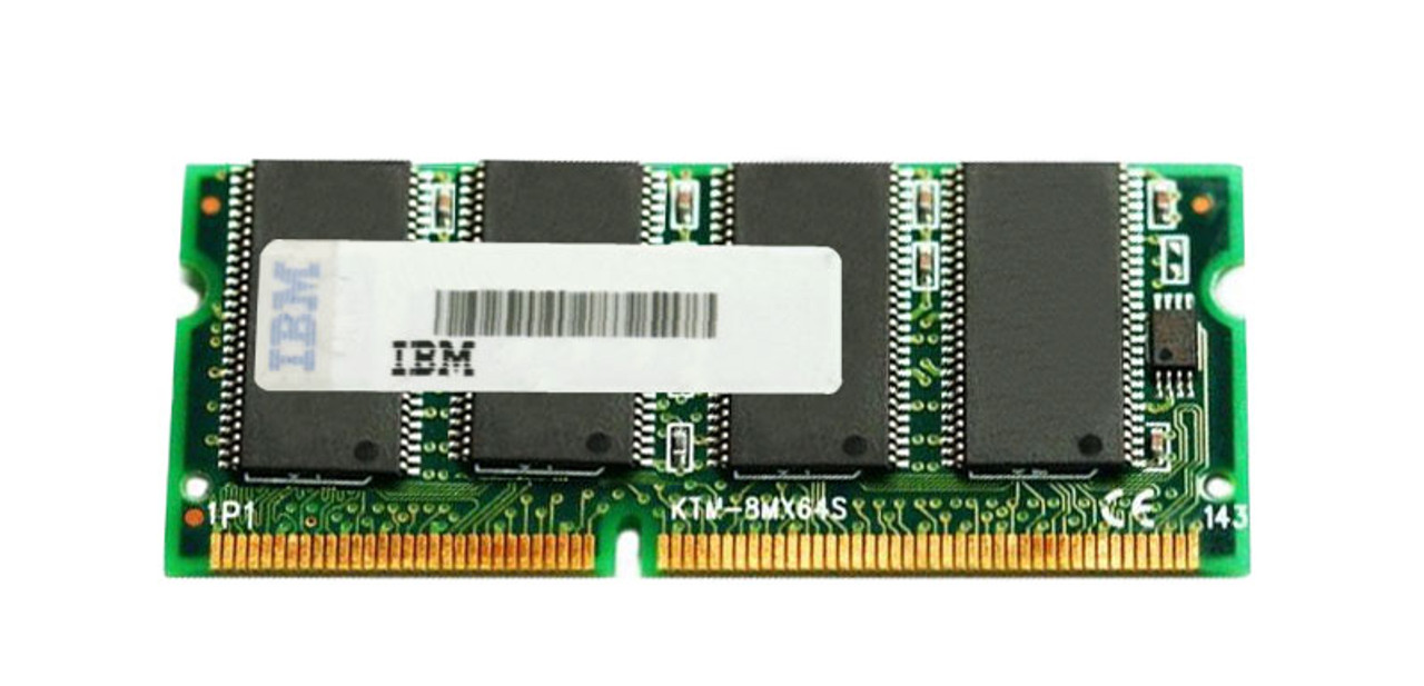 PC10064SOD IBM 64MB PC100 100MHz non-ECC Unbuffered CL2 144-Pin SoDimm Memory Module