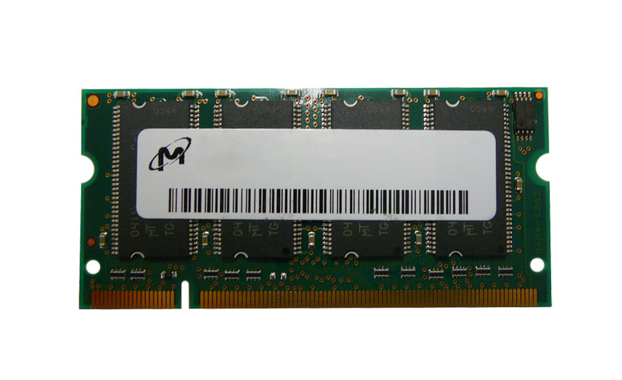 PC2100S-2533-0-C1 Micron 128MB PC2100 DDR-266MHz non-ECC Unbuffered CL2.5  200-Pin SoDimm Memory Module