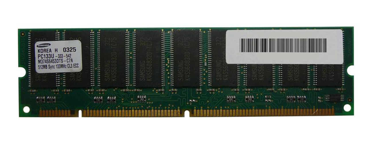 PEIBM33L3085-PE Edge Memory 512MB PC133 133MHz ECC Unbuffered CL3 168-Pin DIMM Memory Module for IBM
