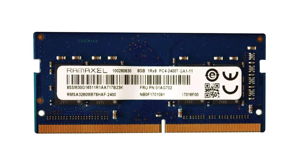 RMSA3260MB78HAF-2400 Ramaxel 8GB PC4-19200 DDR4-2400MHz non-ECC Unbuffered CL17 260-Pin SoDimm 1.2V Single Rank Memory Module