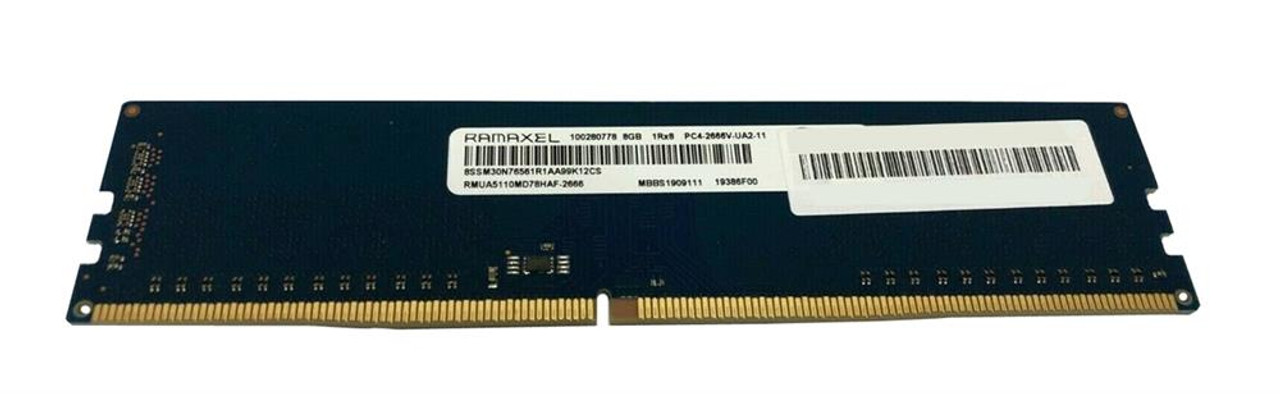 RMUA5110MD78HAF-2666 Ramaxel 8GB PC4-21300 DDR4-2666MHz non-ECC Unbuffered CL19 288-Pin DIMM 1.2V Single Rank Memory Module