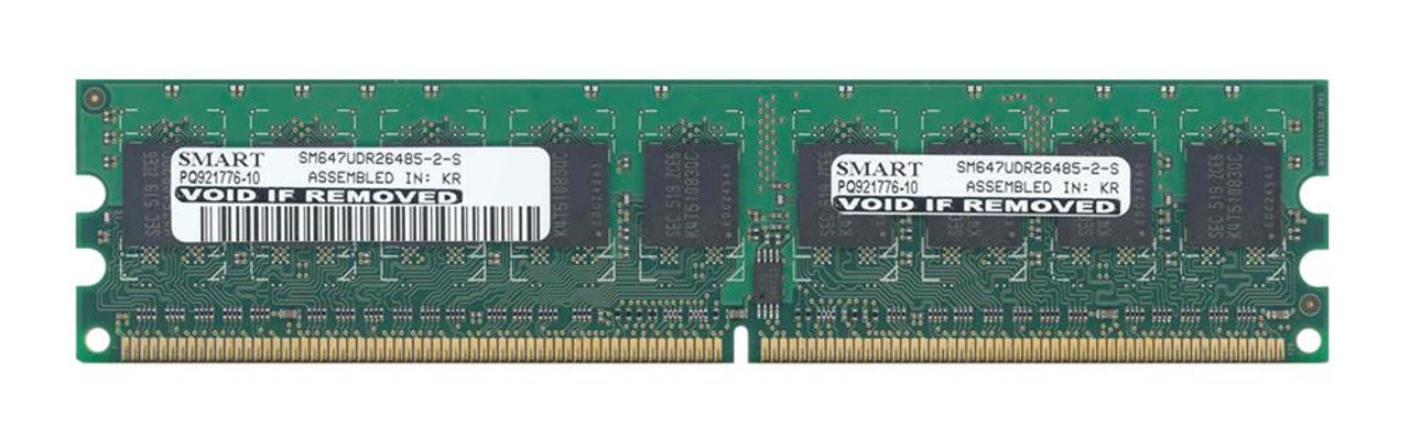 SM647UDR26485-2-S Smart Modular 512MB PC2-5300 DDR2-667MHz ECC Unbuffered CL5 240-Pin DIMM Single Rank Memory Module