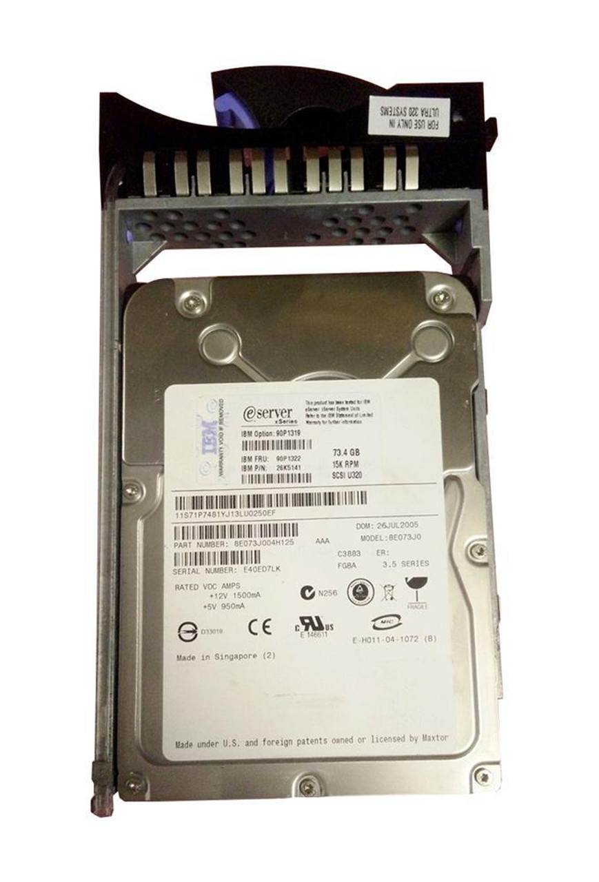 IBM 90p1319?73?GB 15?K RPM 3.5? U - 320?SCSI HDD (shin-