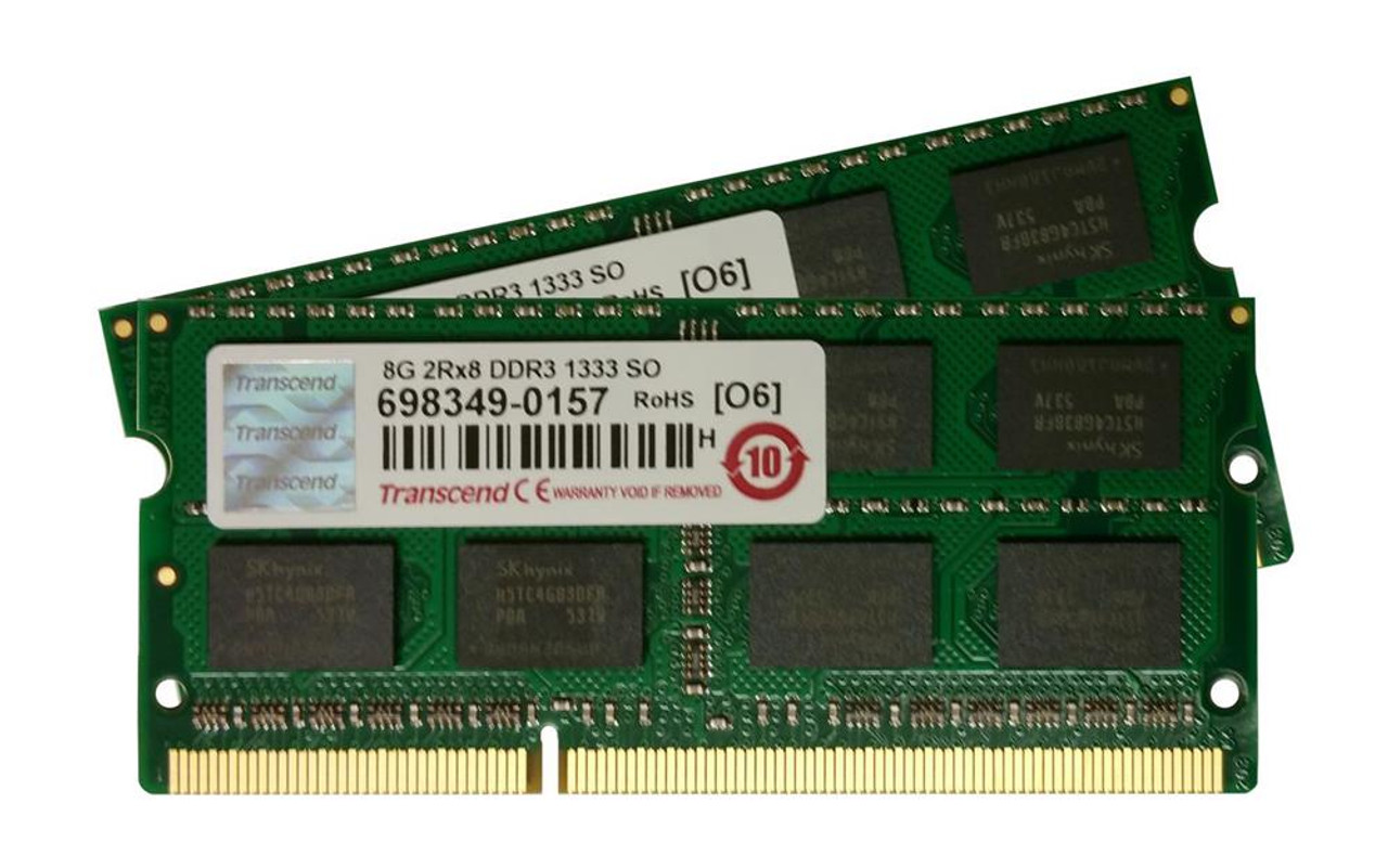 TS8GAP1333S Transcend 8GB PC3-10600 DDR3-1333MHz non-ECC Unbuffered CL9 204-Pin SoDimm Dual Rank Memory Module