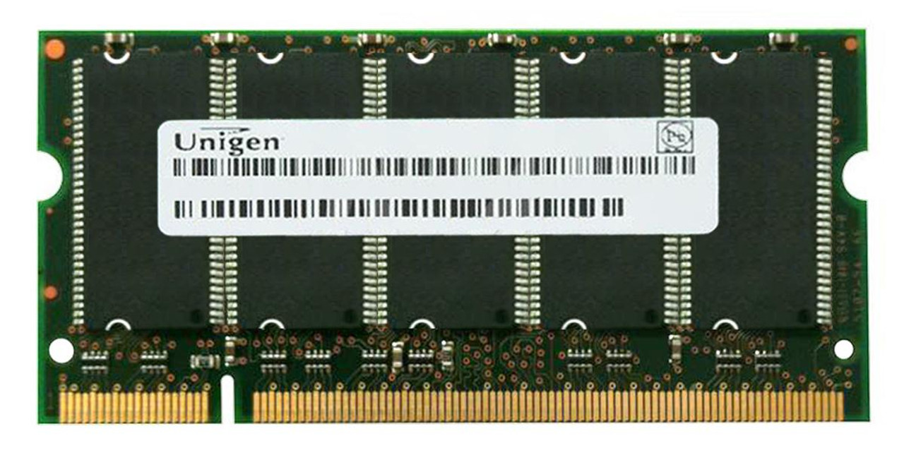 UG032D7588KU-GJ Unigen 256MB PC3200 DDR-400MHz ECC Unbuffered CL3 200-Pin SoDimm single Rank Memory Module