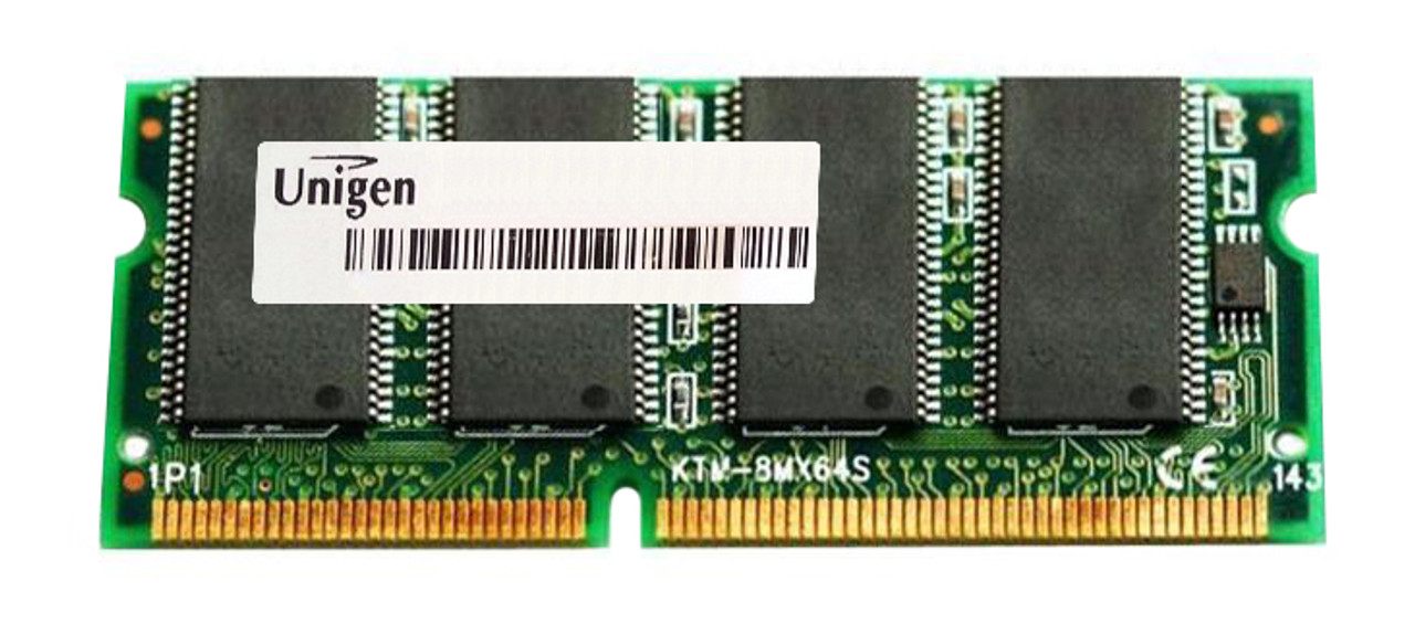 UG416T6446JSE-PL Unigen 128MB PC133 133MHz non-ECC Unbuffered 144-Pin SDRAM SoDimm Memory Module (16M x 64)