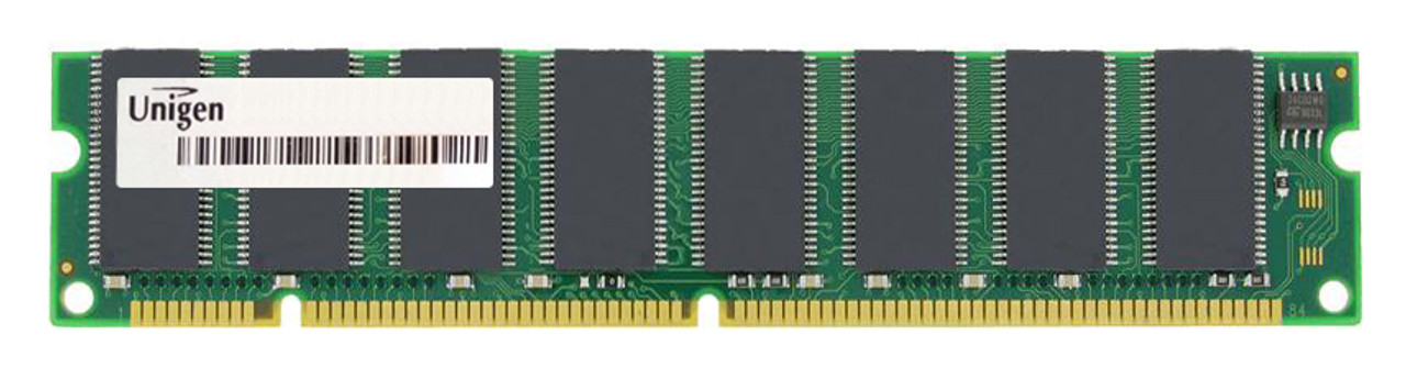 UG516T7448HC-PL Unigen 128MB PC133 133MHz ECC Unbuffered CL3 168-Pin DIMM Memory Module