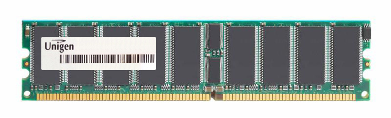 UG764D7488KN-GJ Unigen 512MB PC3200 DDR-400MHz ECC Unbuffered CL3 184-Pin DIMM Memory Module