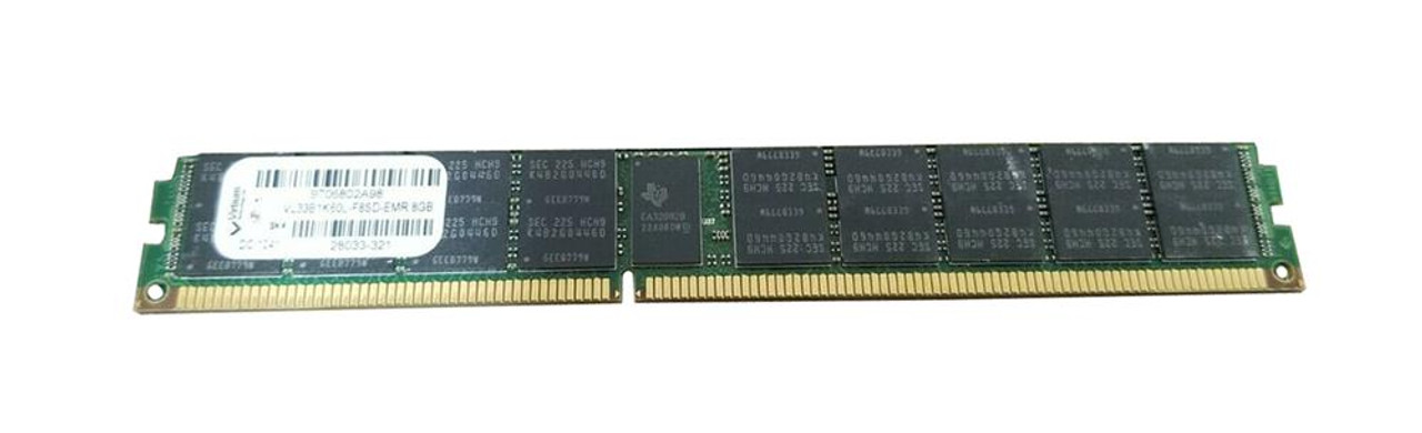VL33B1K60L-F8SD-EMR Virtium 8GB PC3-8500 DDR3-1066MHz ECC Registered CL7 240-Pin DIMM Dual Rank Memory Module