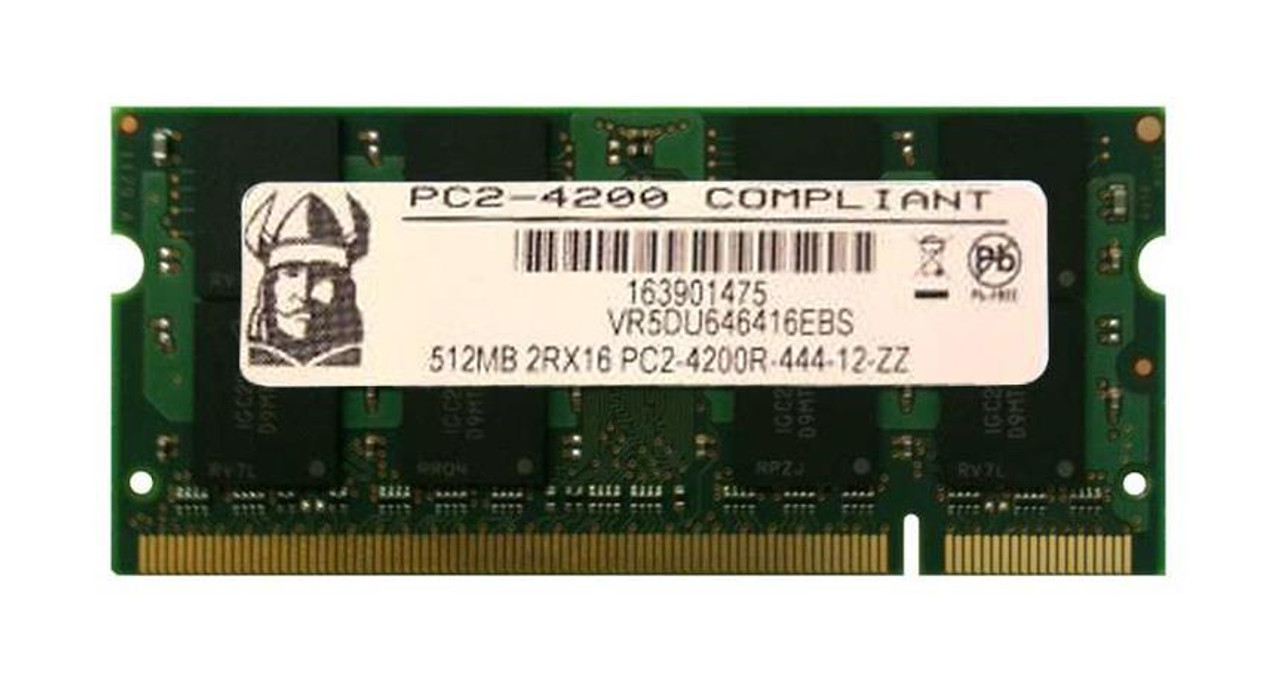 VR5DU646416EBS Viking 512MB PC2-4200 DDR2-533MHz non-ECC Unbuffered CL4 200-Pin SoDimm Memory Module