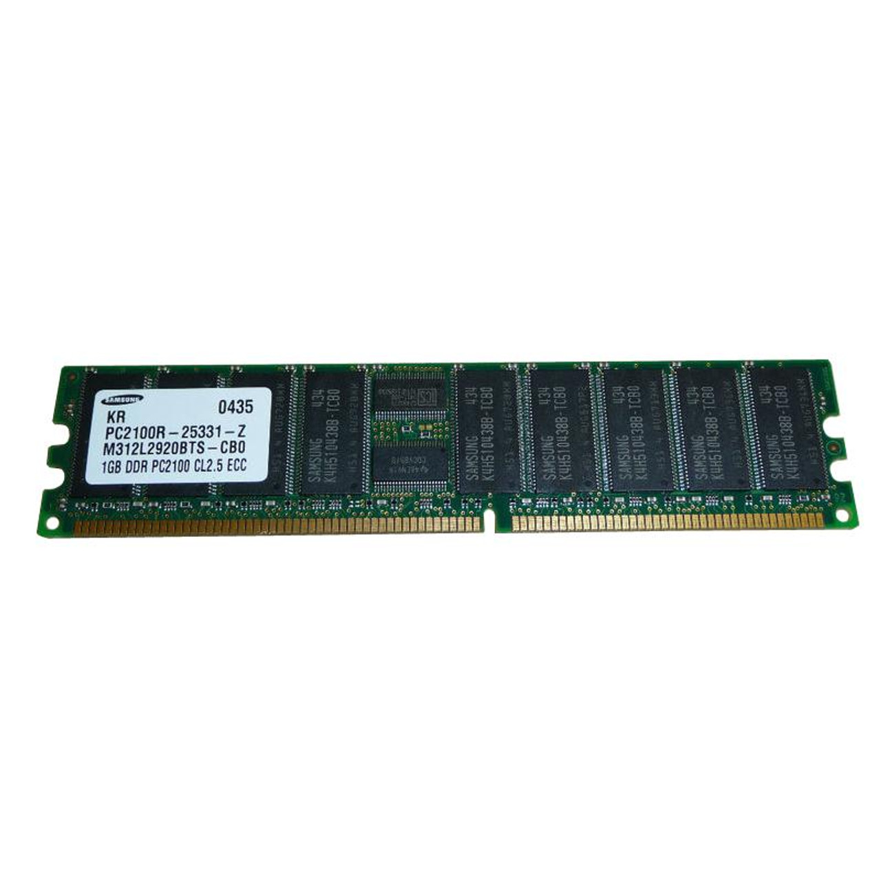 X5122A-PE Edge 512MB PC2100 DDR-266MHz Registered ECC CL2.5 184-Pin DIMM 2.5V Memory Module