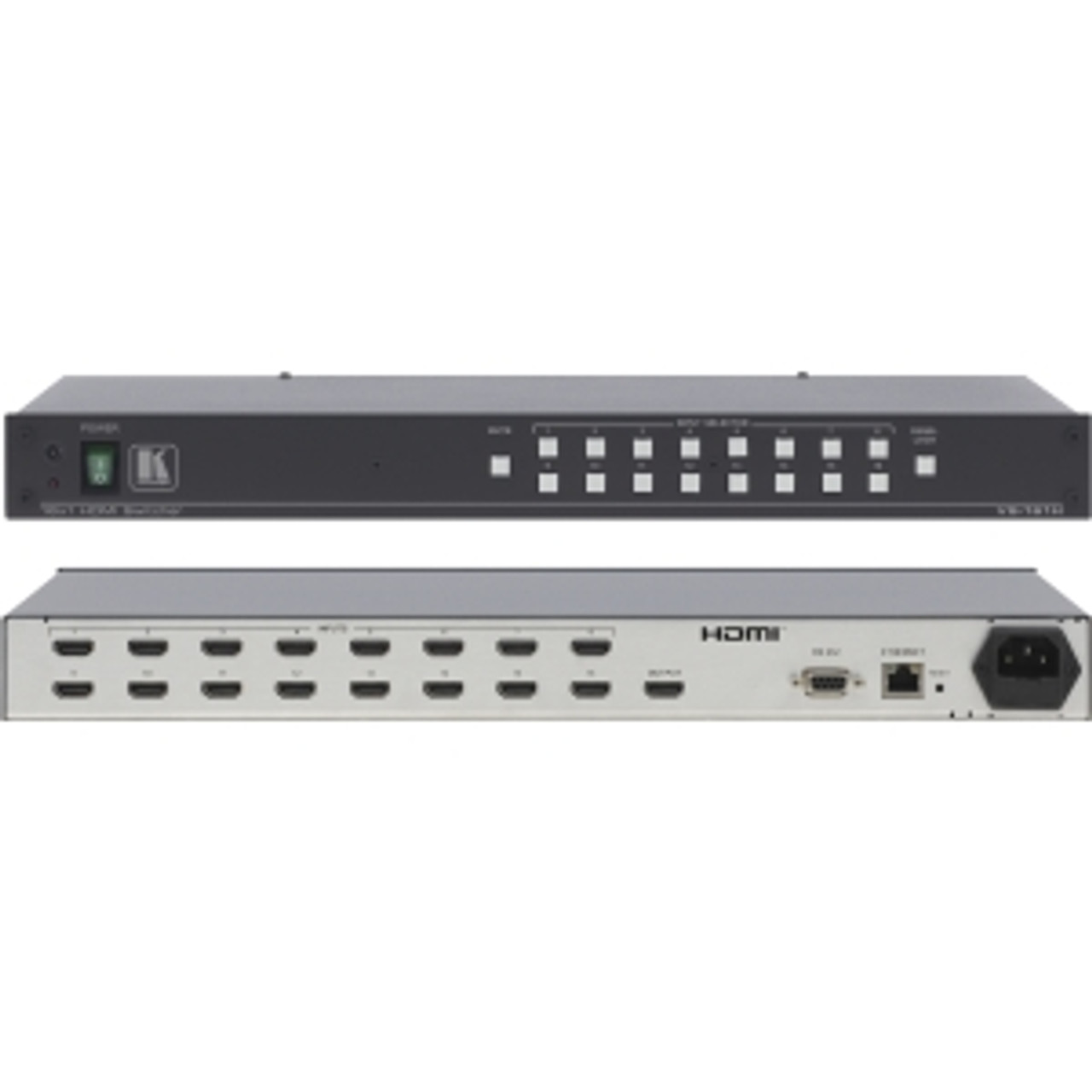 VS-161H Kramer VS-161H HDMI Switch 16 x HDMI Digital Audio/Video In, 1 x HDMI Digital Audio/Video Out, 1 x RJ-45 Network, 1Serial UXGA
