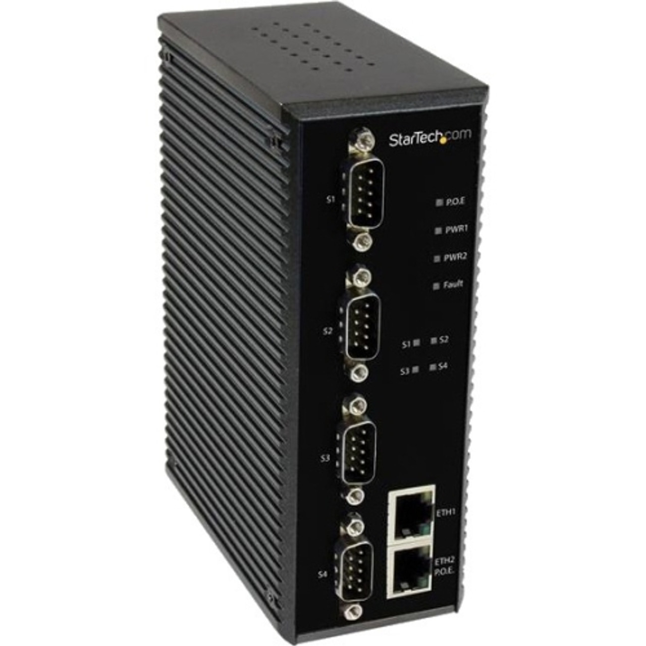 NETRS42348PD StarTech Quad Port Serial Ethernet Device Server with PoE