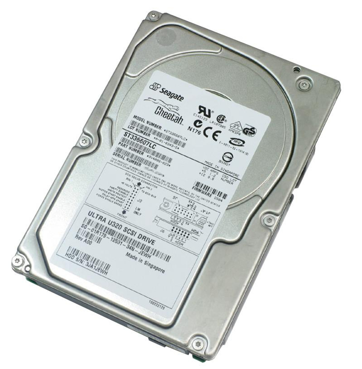 ST336607LC Seagate Cheetah 10K.6 36.7GB 10000RPM Ultra-320 SCSI 80