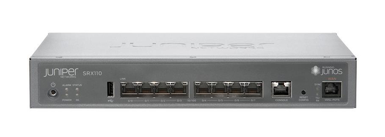 SRX110H-VA Juniper SRX110H-VA Router Appliance 10 Ports 1 Slots VDSL Desktop (Refurbished)