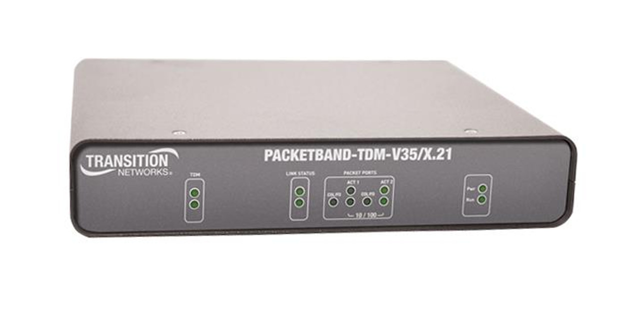 PB-TDM-X21-DCE-AC Transition Single X.21 Port RS530 25-Way Female DCE 2 x UTP 10/100/GE Ports and 1 x SFP Port WAN with AC Power for Multiport Media Converter