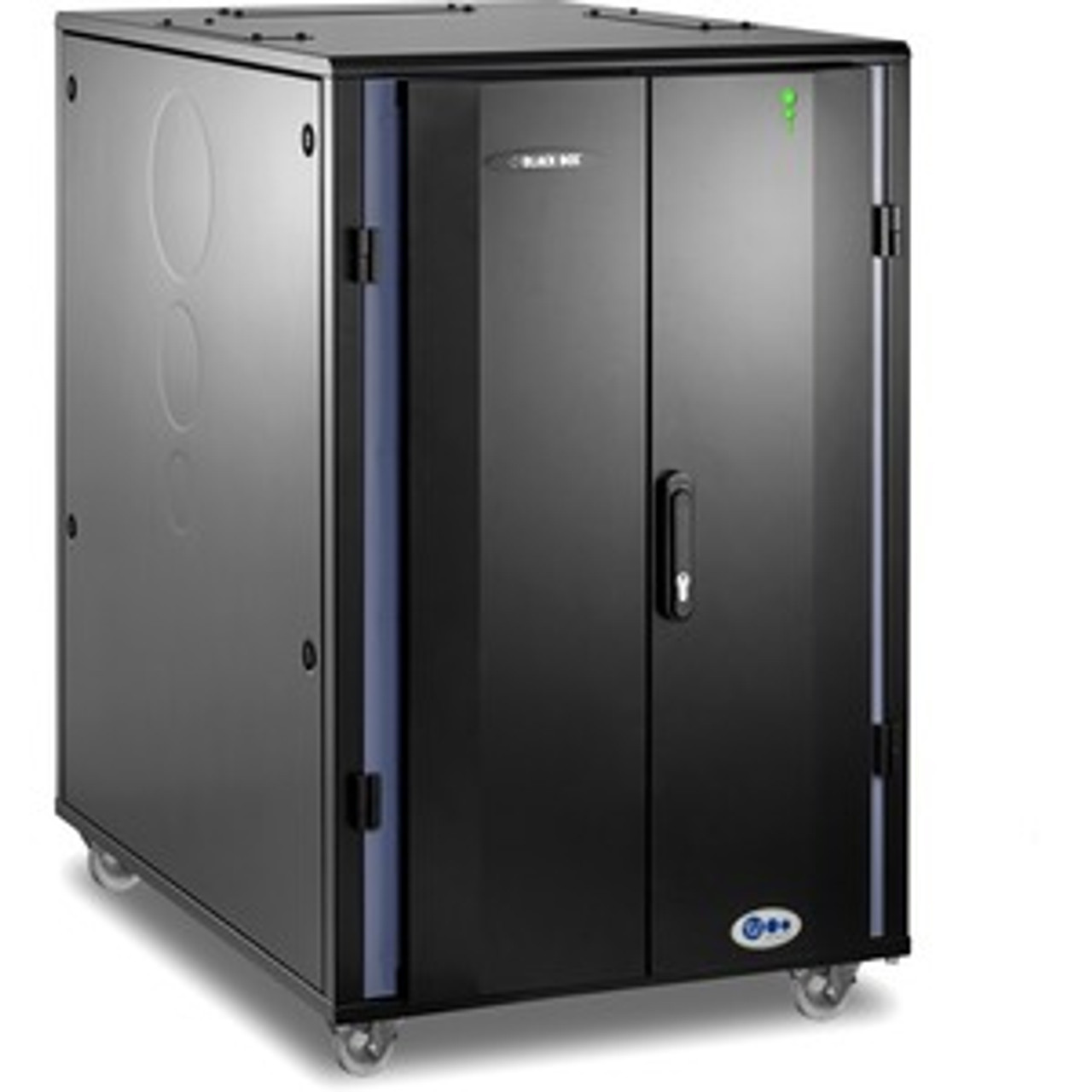 QCE24U-R2 Black Box Elite Quiet Cabinet 24u 49inhx3 1inwx48ind M6 Rails 1100lb Capacity