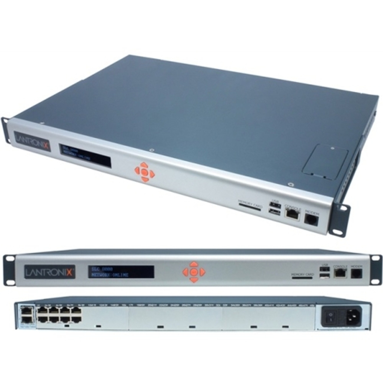 SLC80322201G Lantronix SLC 8000 32-Ports Advanced Console Manager , Dual AC Power Supply, TAA