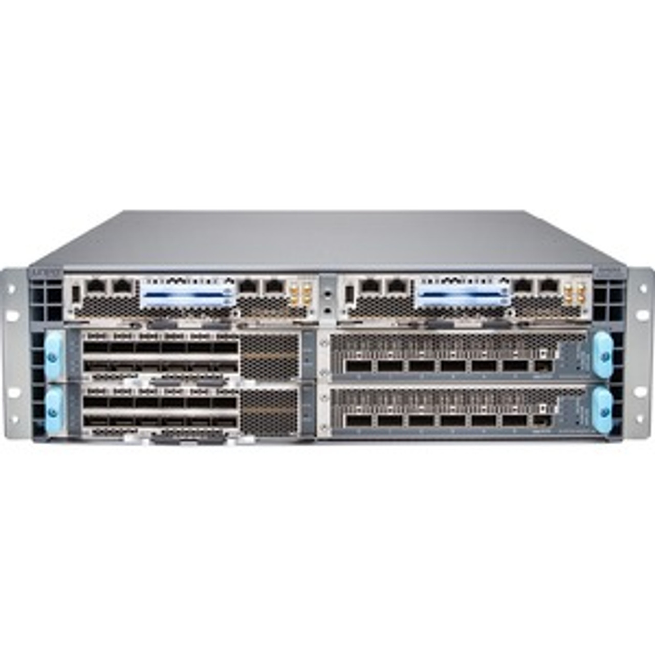 EX9253-BASE-DC Juniper Base EX9253 system configuration: 3-slot EX9253-CHAS-3RU chassis with 4x fan tray JAN-FAN-3RU 1x routing engine (Refurbished)