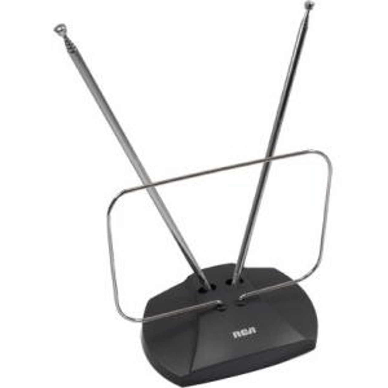 ANT111Z RCA Indoor FM and HDTV Antenna Range VHF, UHF, FM HDTV Antenna, IndoorDesktop F-Type Connector