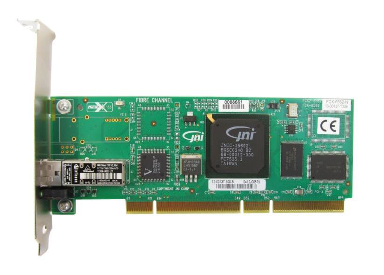FCX-6562-L Juniper Dual-Ports 1Gbps 66MHz 64-Bit PCI Fibre Channel Host Bus Adapter (Refurbished)