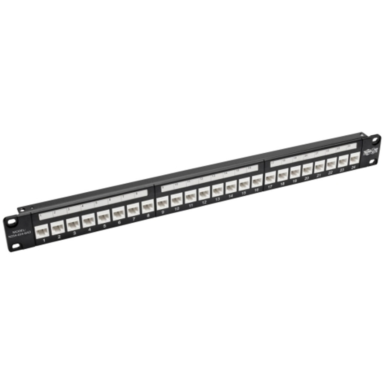 N254-024-6AD Tripp Lite 24-Ports Cat6a Patch Panel 1urm Accs Feedthrough W Down-angled