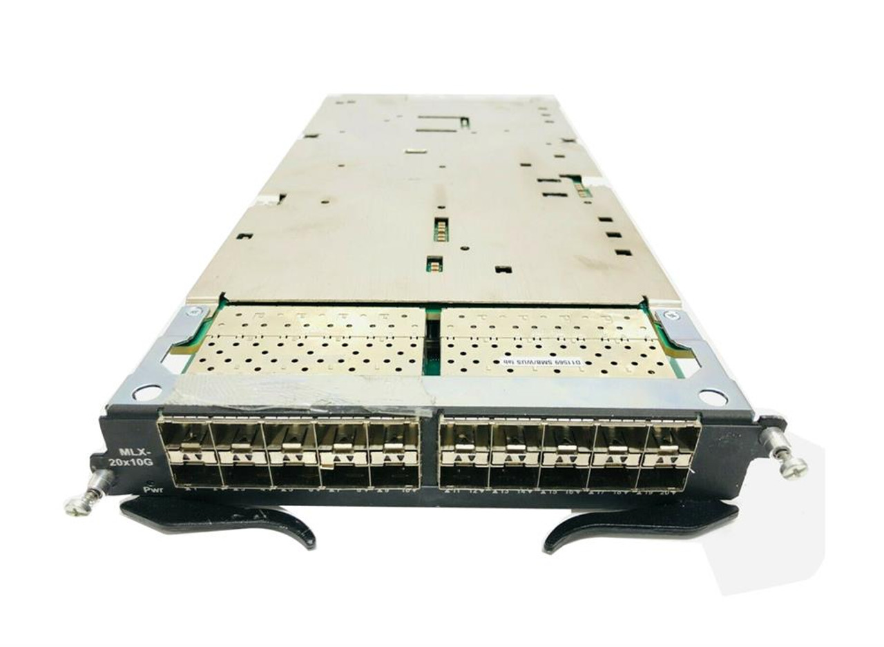 BR-MLX-10GX20-X2 Brocade MLX 20-Ports 10/1Gbps 10GBase-X20 SFP+/SFP (mini-GBIC) Gigabit Ethernet Expansion Module