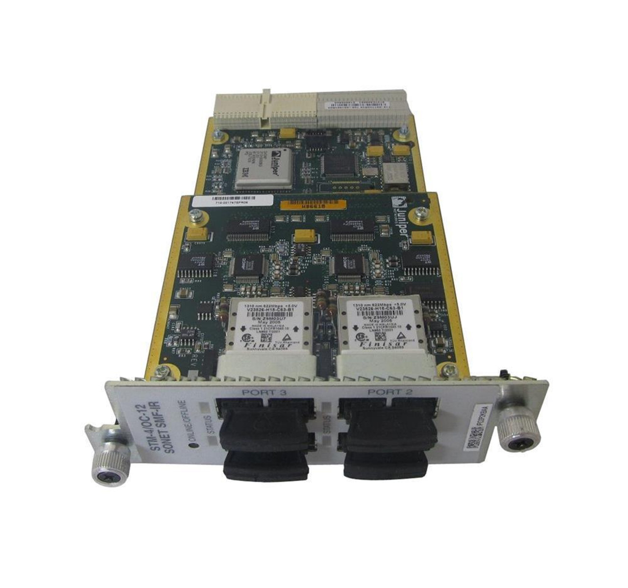 750-001901 Juniper 4-Ports SONET/SDH OC12/STM-4 Single-mode Physical Interface Card - PIC (Refurbished)