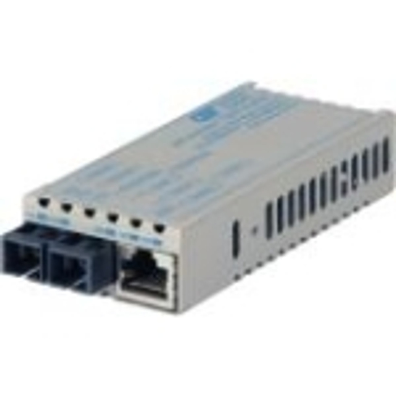 1223D-1-01 miConverter PoE/PD 10/100/1000 Gigabit Ethernet Fiber Media Converter RJ45 SC Single-Mode 12km 1 x 10/100/1000BASE-T, 1 x 1000BASE-LX, US AC & PoE
