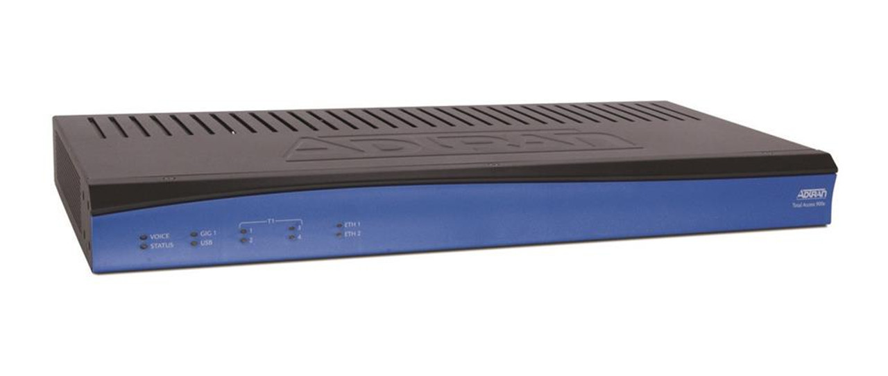 4243924F3 Adtran Total Access 924e Ip Business Gateway Designed For Wan Flexibility Using Ethernet Or T1 Wan. Includes 1 Gigabit 10/100/1000 Baset Port Two