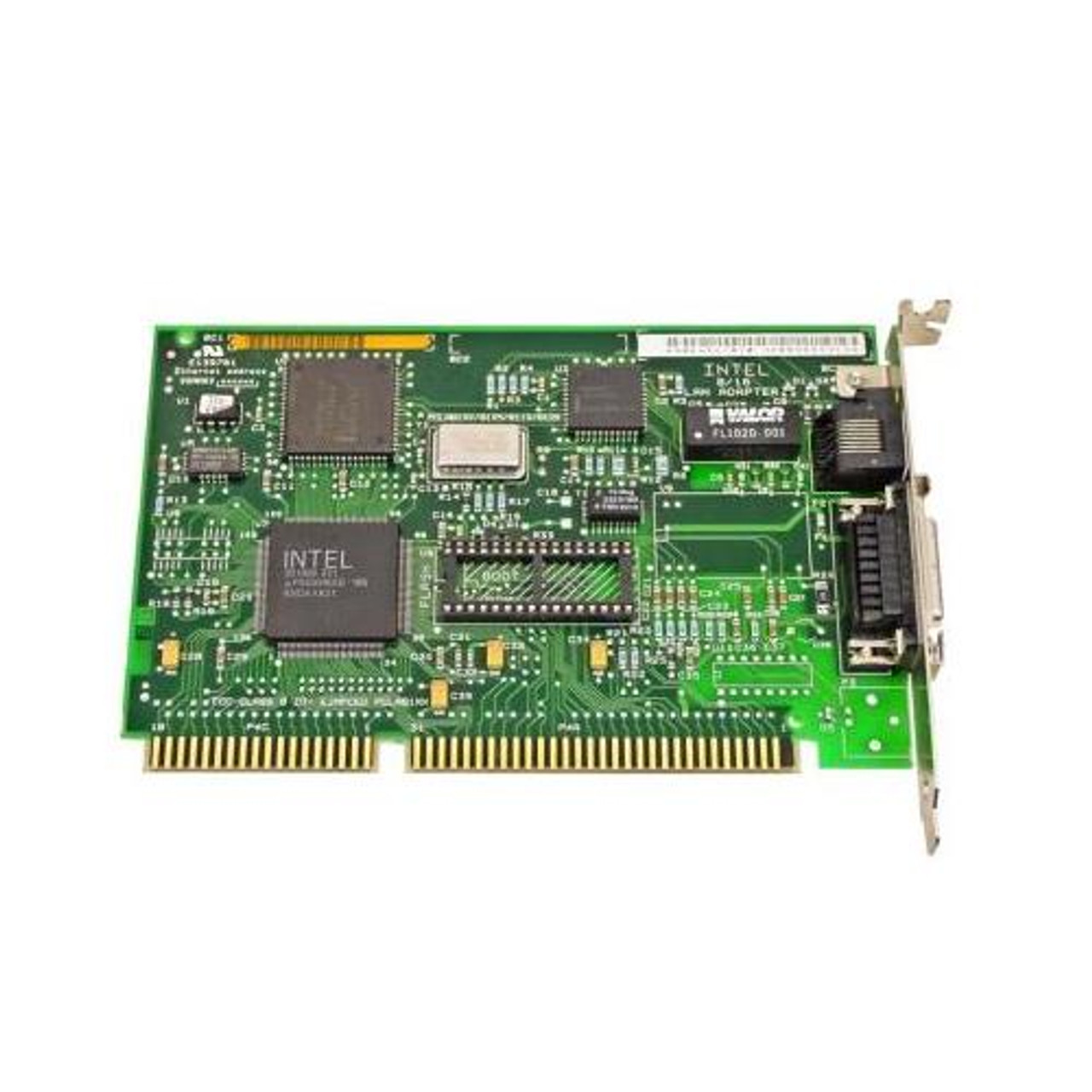 306451-010 Intel 8/16-bit ISA Ethernet Network Interface Card RJ-45 and AUI