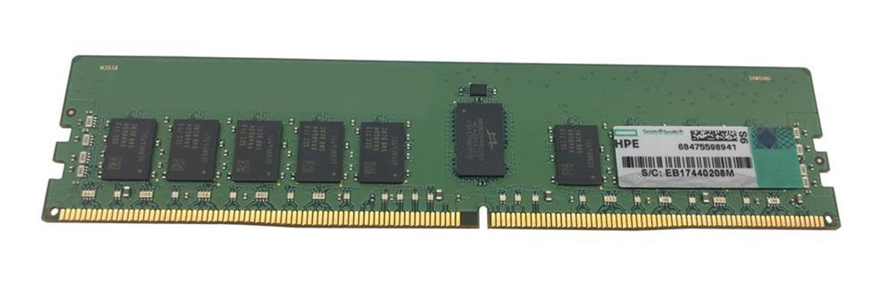 805349-B21 HPE 16GB PC4-19200 DDR4-2400MHz Registered ECC CL17 288-Pin DIMM 1.2V Single Rank Memory Module