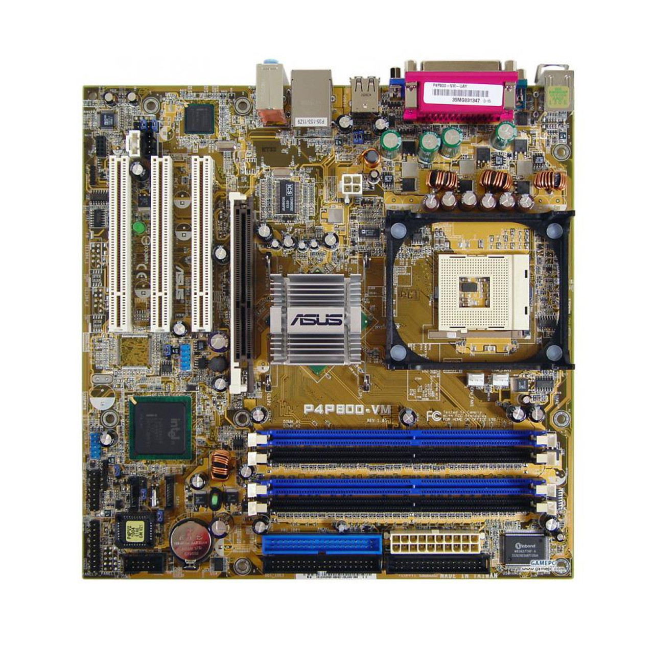 P4P800-VM ASUS Socket 478 Intel 865G Chipset micro-ATX Motherboard  (Refurbished)