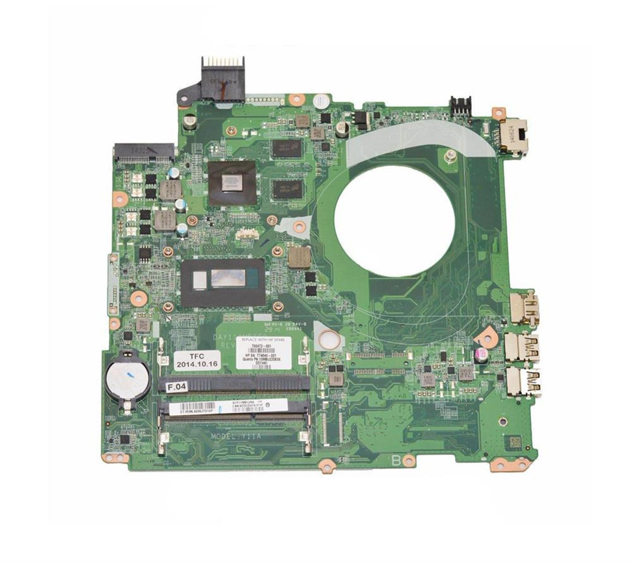 794987-501 HP System Board (Motherboard) With 2.40GHz Intel Core i7-5500u Processor for Envy 15-k2 (Refurbished)