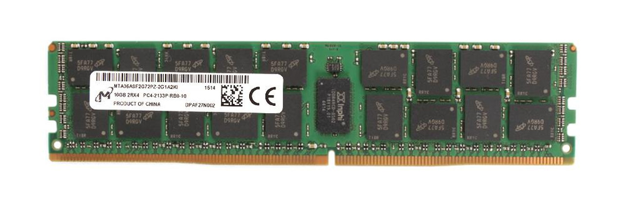 MTA36ASF2G72PZ-2G1A2KI Micron 16GB PC4-17000 DDR4-2133MHz Registered ECC CL15 288-Pin DIMM 1.2V Dual Rank Memory Module