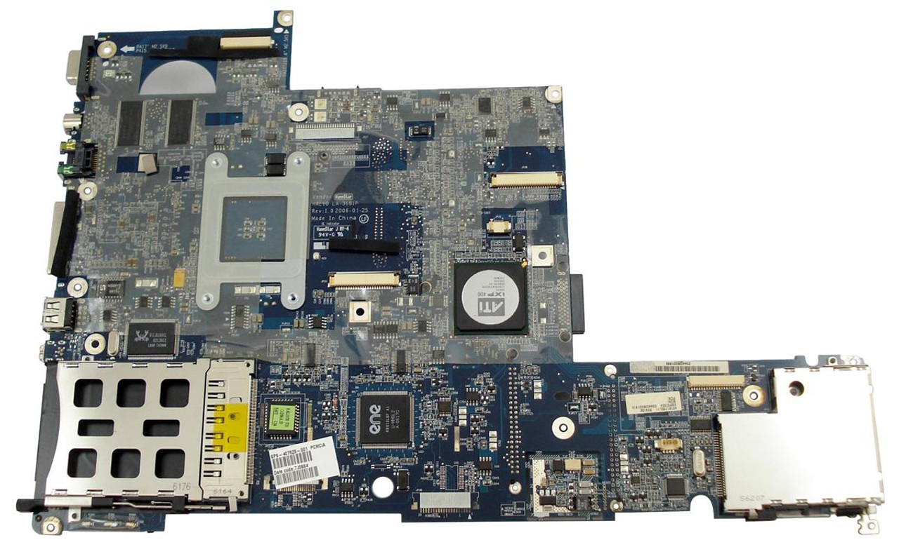407830-001 Compaq System Board (Motherboard) with ATI RS480 Chipset Full-Featured 3 USB 2.0 Ports S-Video Port and IEEE-1394A Port for Pavilion DV5040US