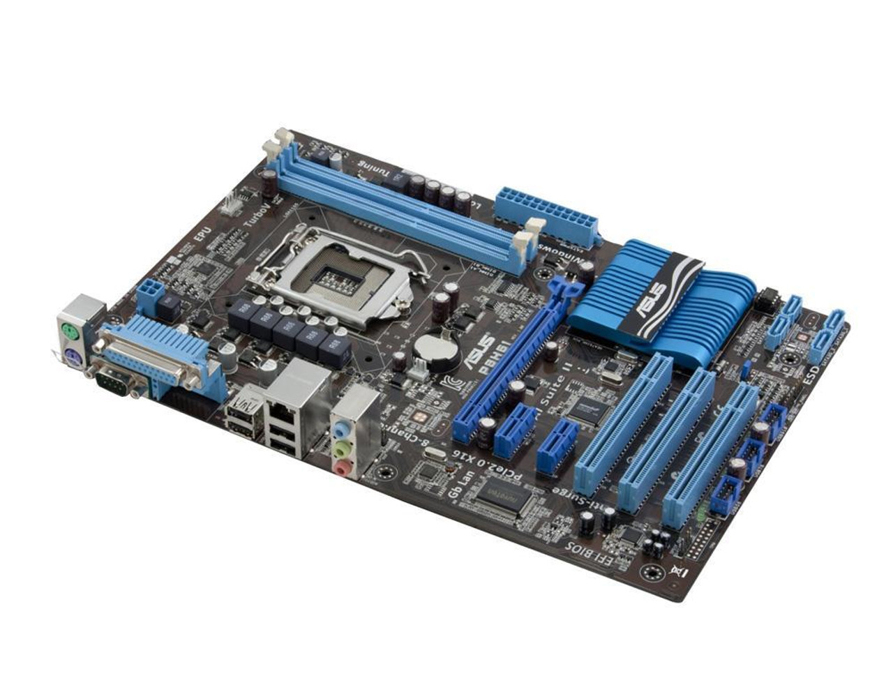 90-MIBF05-G0EAY00Z ASUS P8H61 Intel H61 Socket 1155 DDR3 PCIe 2.0 x16 ATX Motherboard (Refurbished)