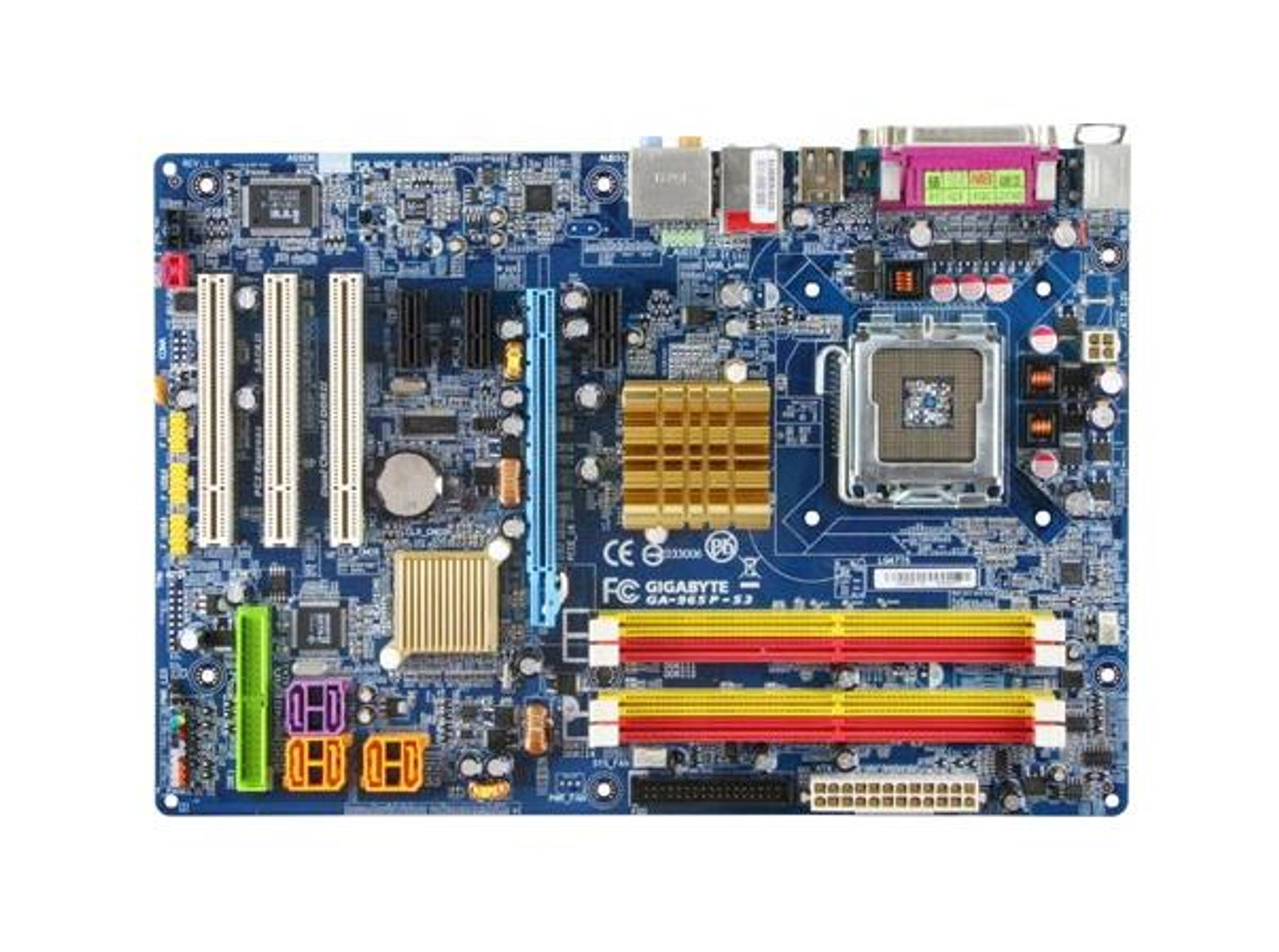 GA-965P-S3 Gigabyte GIGA-BYTEDesktop Board Intel Socket T LGA-775 533MHz 800MHz 1066MHz FSB (Refurbished)