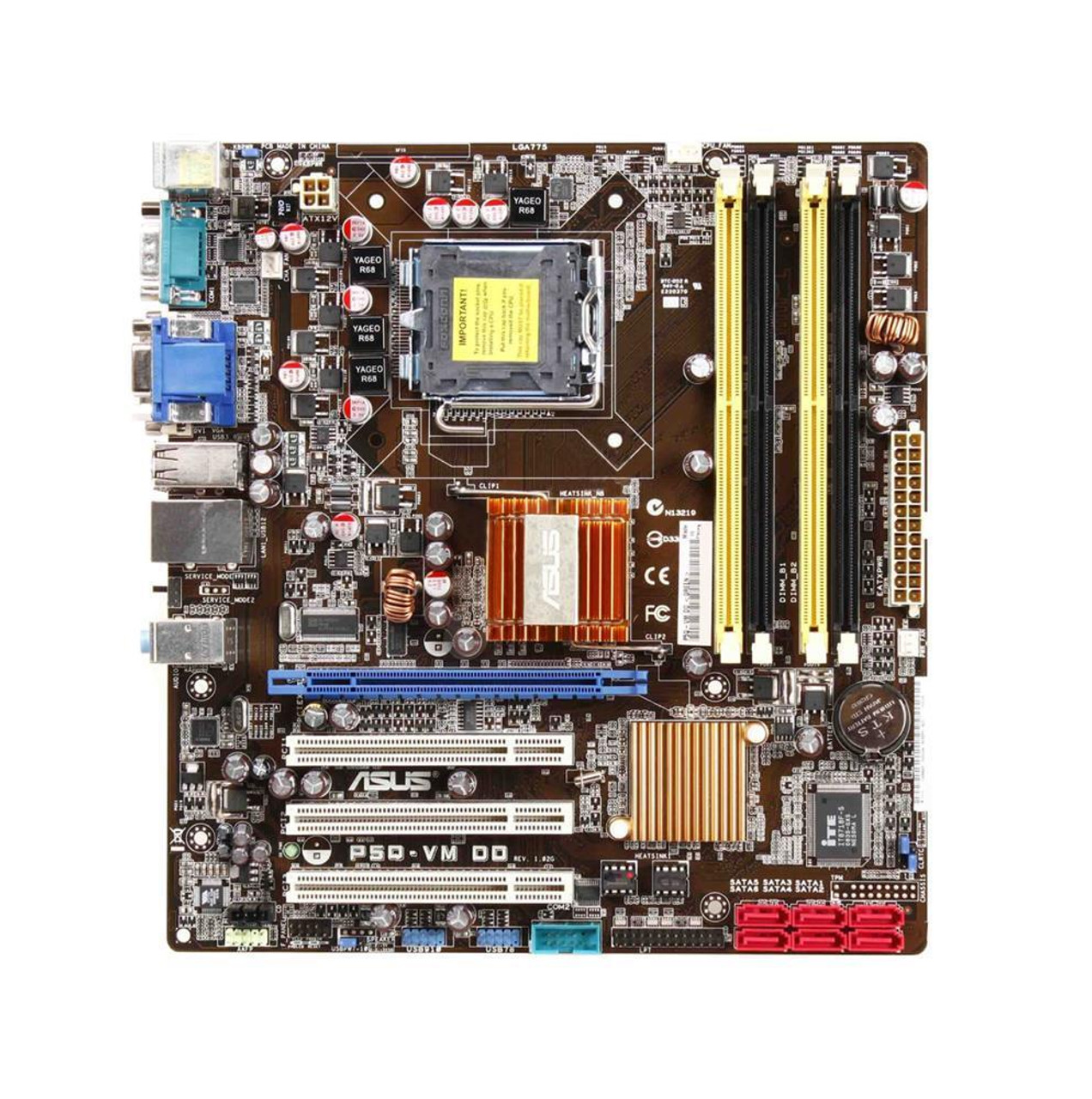 P5Q-VMDO ASUS P5Q-VM DO Socket LGA775 Intel Q45/ICH10DO Chipset micro-ATX Motherboard (Refurbished)