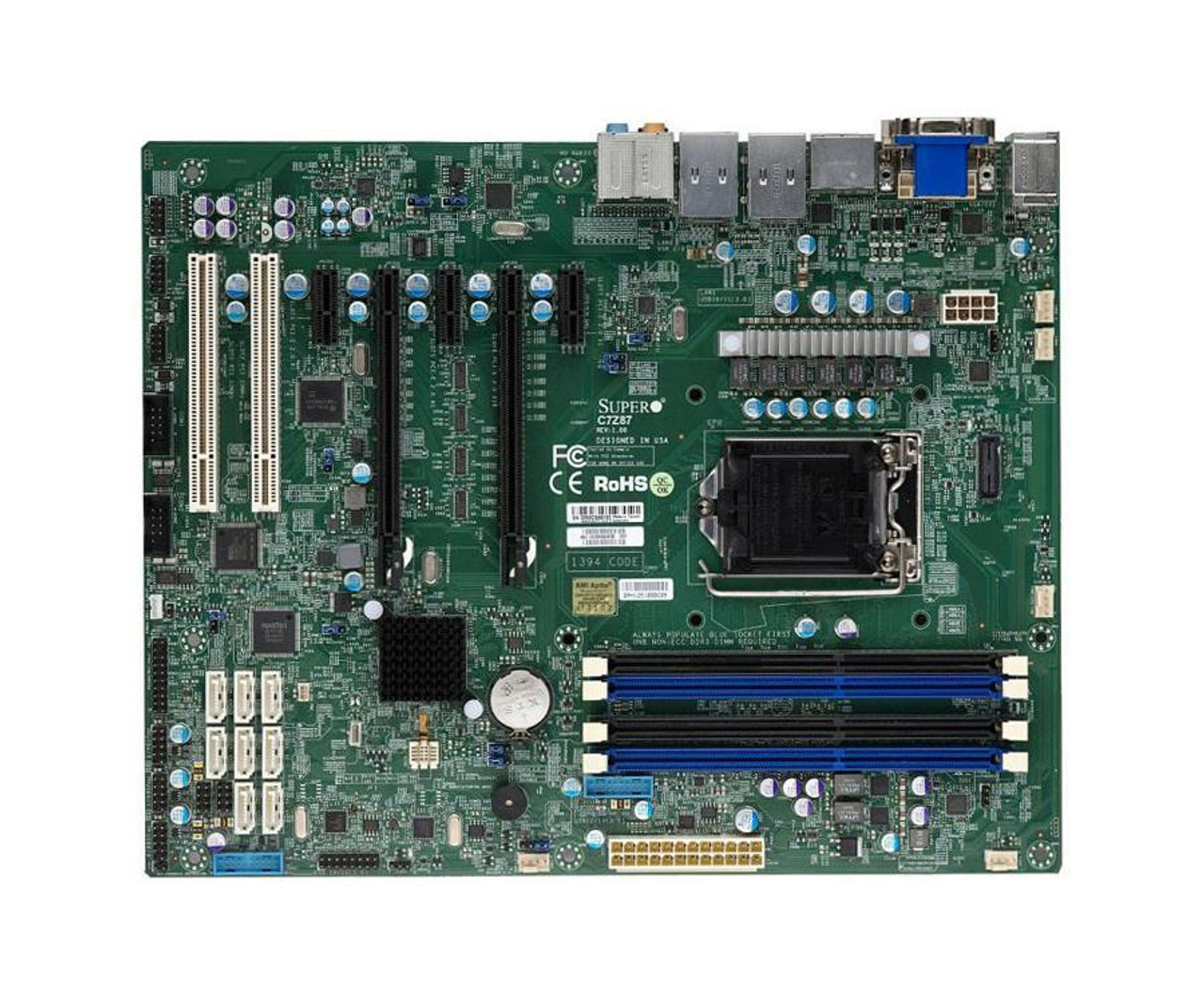 X10SAE-O SuperMicro X10SAE Socket LGA1150 Intel C226 Express PCH Chipset ATX Server Motherboard (Refurbished)